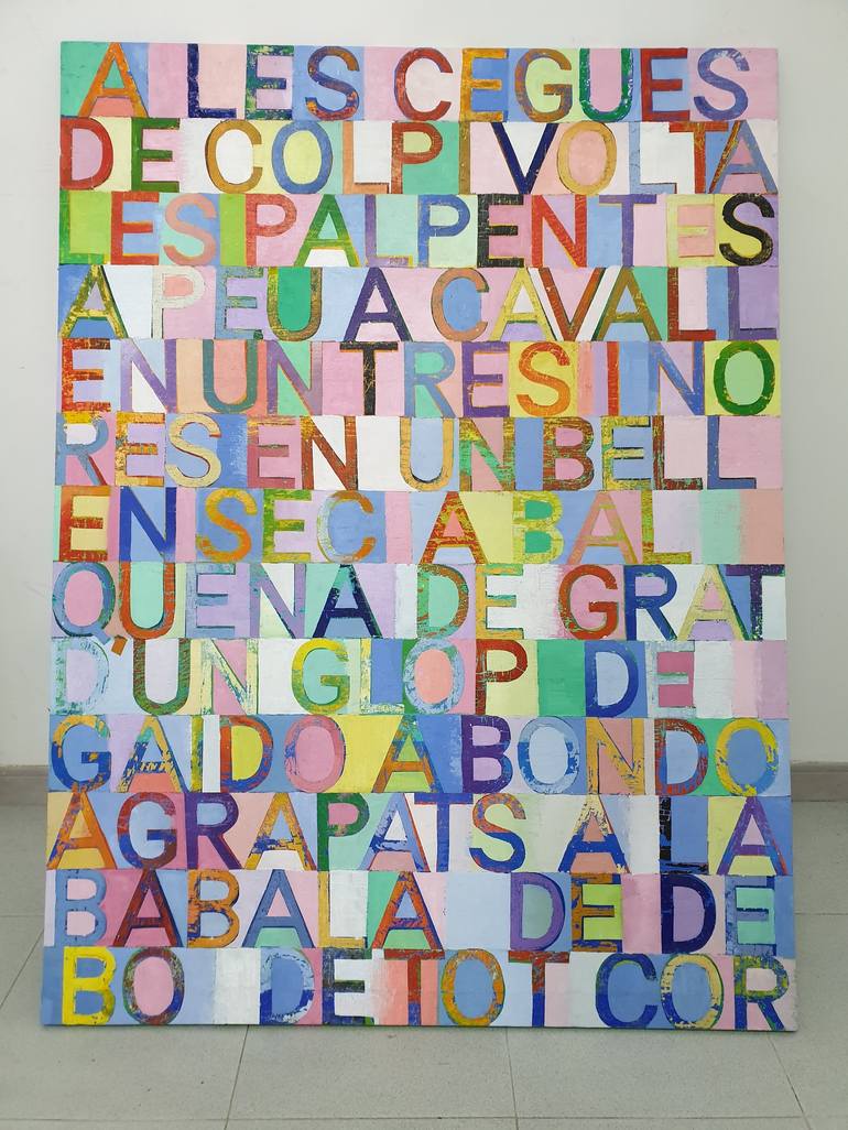 Original Modern Calligraphy Painting by Ximo Gascón