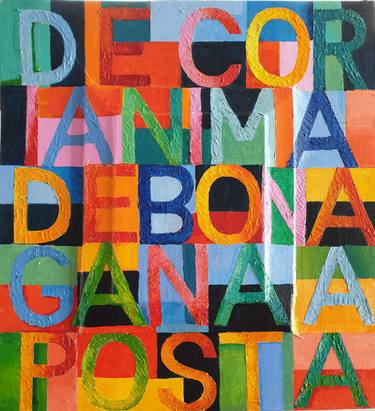 Print of Conceptual Calligraphy Paintings by Ximo Gascón