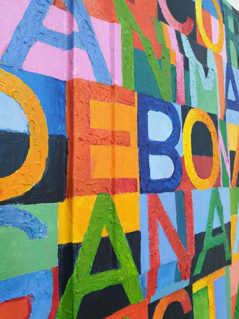 Original Conceptual Calligraphy Painting by Ximo Gascón