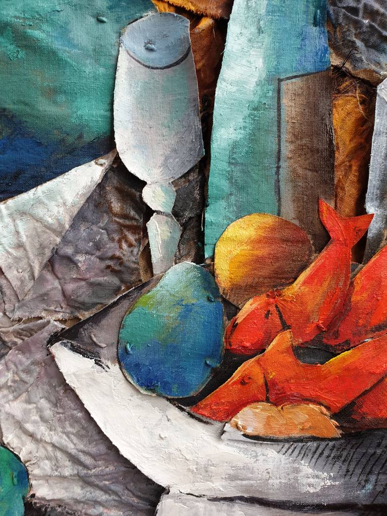 Original Cubism Still Life Painting by Ximo Gascón