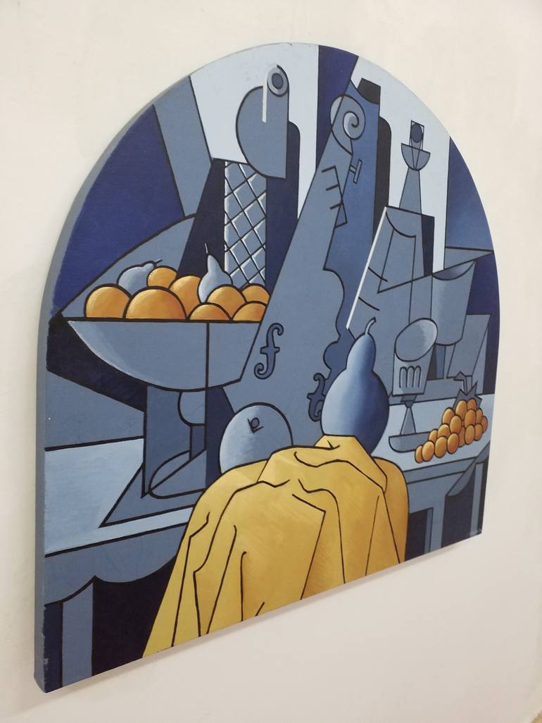 Original Cubism Still Life Painting by Ximo Gascón