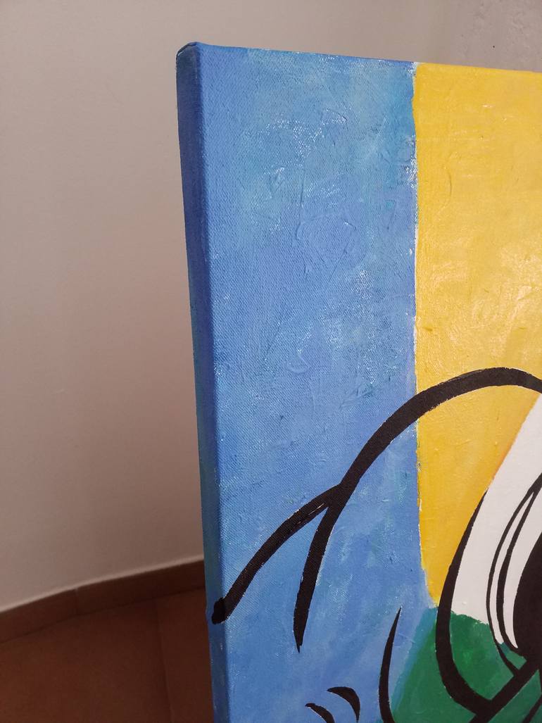 Original Modernism People Painting by Ximo Gascón