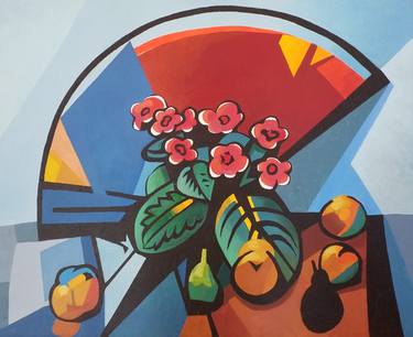 Original Cubism Still Life Paintings by Ximo Gascón