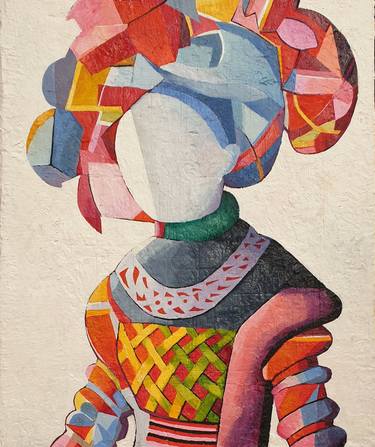 Print of Cubism Women Paintings by Ximo Gascón