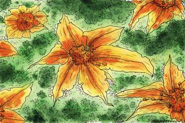 Original Conceptual Floral Paintings by Mikhail Yashin