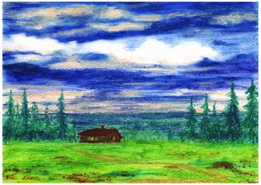 Original Landscape Drawings by Mikhail Yashin