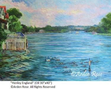 Original Impressionism Landscape Painting by Arden Rose
