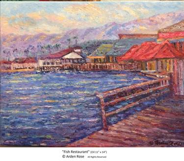Original Impressionism Architecture Painting by Arden Rose