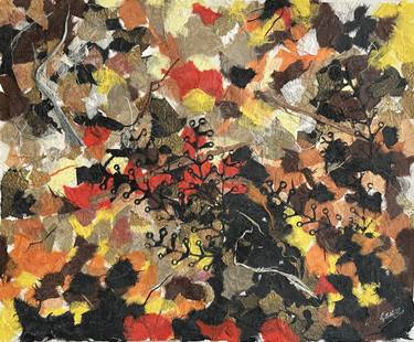 Original Abstract Expressionism Abstract Collage by Joyce Ann Burton-Sousa
