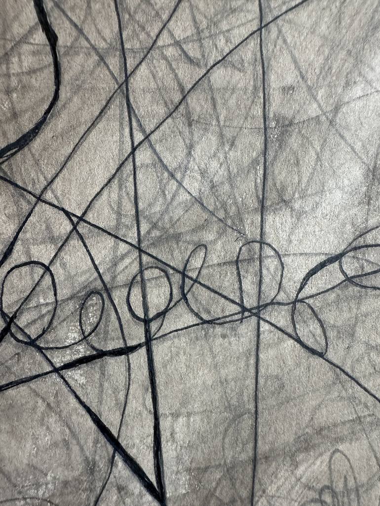 Original Abstract Drawing by Joyce Ann Burton-Sousa