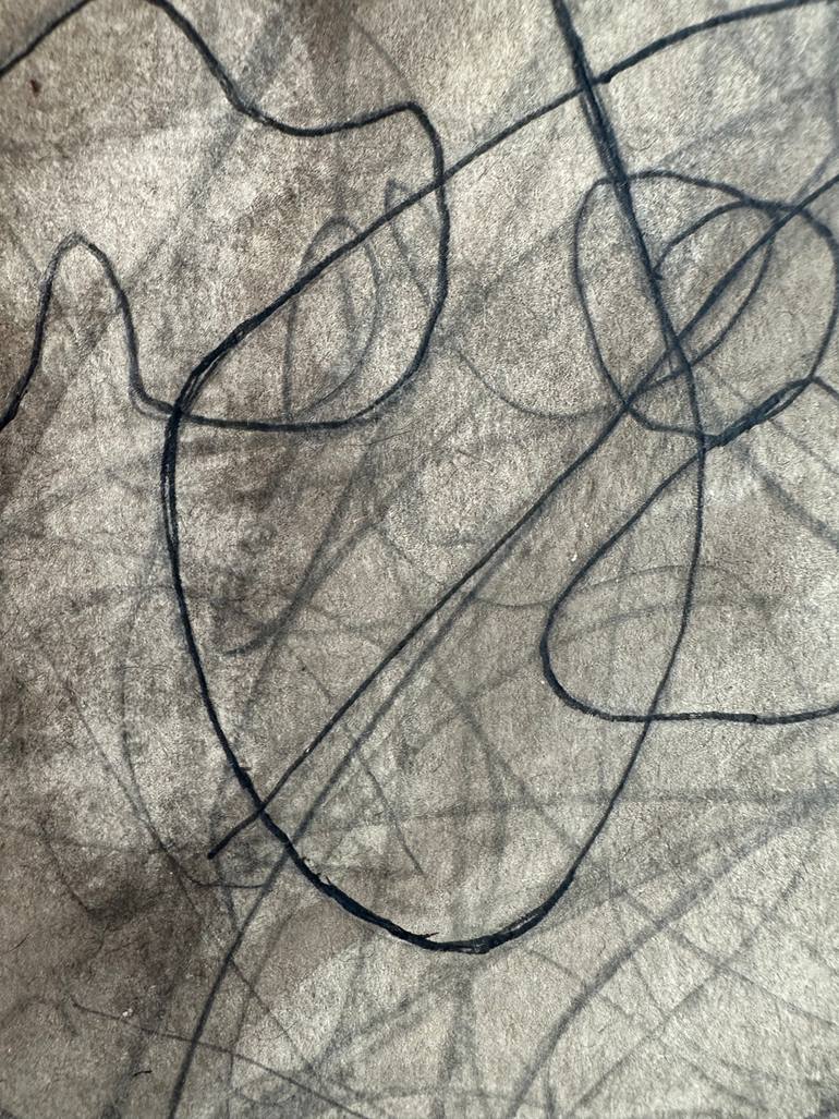 Original Abstract Expressionism Abstract Drawing by Joyce Ann Burton-Sousa