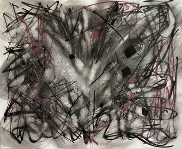 Original Abstract Expressionism Abstract Drawings by Joyce Ann Burton-Sousa