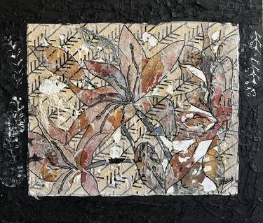 Original Floral Mixed Media by Joyce Ann Burton-Sousa