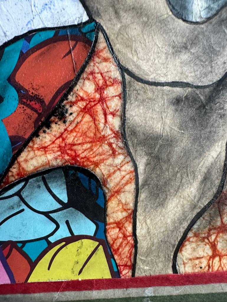 Original Conceptual Men Mixed Media by Joyce Ann Burton-Sousa