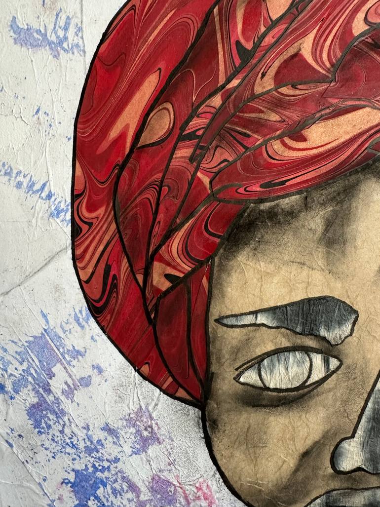 Original Conceptual Men Mixed Media by Joyce Ann Burton-Sousa