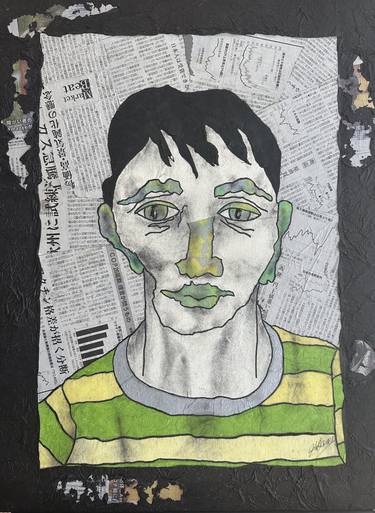 Original Men Mixed Media by Joyce Ann Burton-Sousa