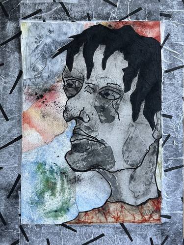 Original Conceptual Men Mixed Media by Joyce Ann Burton-Sousa