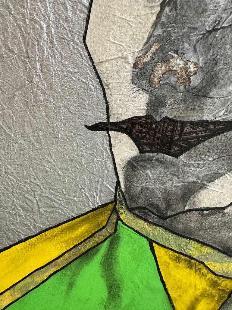 Original Conceptual Men Mixed Media by Joyce Ann Burton-Sousa