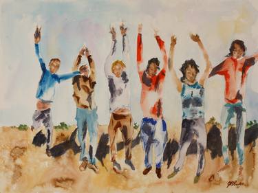 All Together Now... Painting by Joyce Ann Burton-Sousa | 