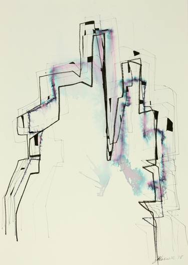 Print of Abstract Geometric Paintings by Joyce Ann Burton-Sousa