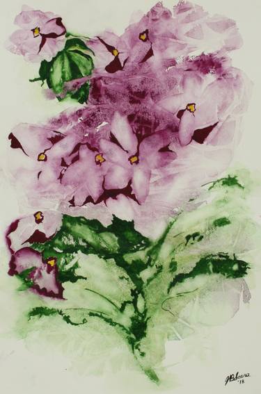 Original Conceptual Floral Paintings by Joyce Ann Burton-Sousa