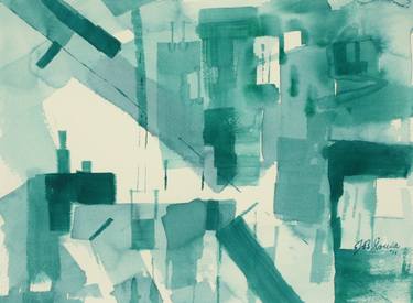 Print of Abstract Expressionism Cities Paintings by Joyce Ann Burton-Sousa