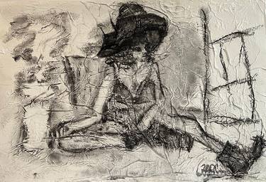 Original Abstract Expressionism Women Drawings by Joyce Ann Burton-Sousa