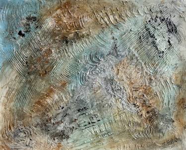 Original Abstract Expressionism Abstract Mixed Media by Joyce Ann Burton-Sousa