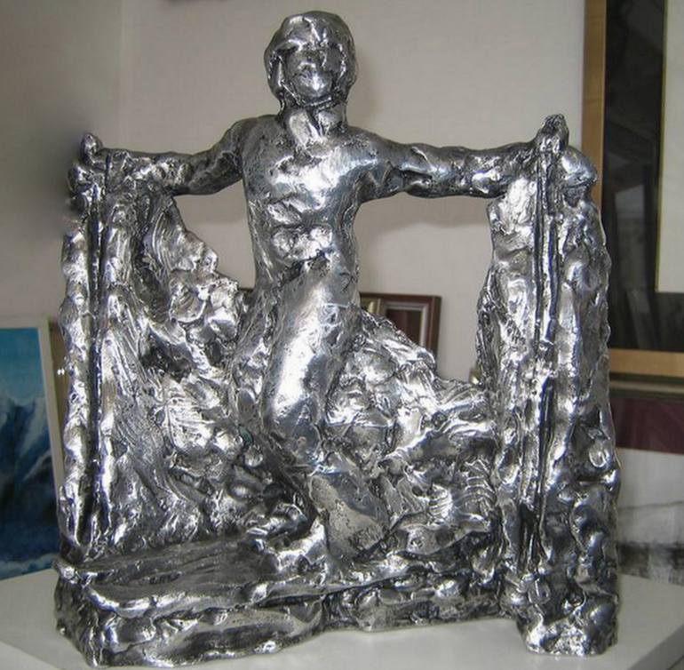 Original Figurative Sports Sculpture by Dijana Iva Sesartić