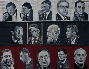 The olygarchs: A Tchubais, R Tariko, A Abramov, M Khodorkovski, G Nakhapetan, O Deripaska, H Gref, V Vekselberg, R Abramovich, R Vardanian, M Prokhoro thumb