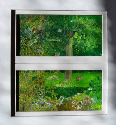 Original Impressionism Garden Paintings by Natalia Bobrova