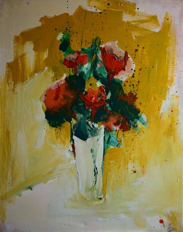 Original Expressionism Floral Paintings by Ihor Melnyk