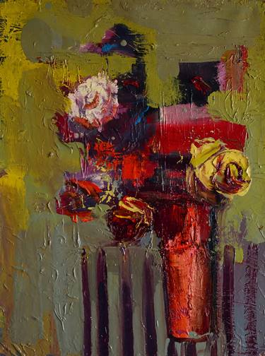 Original Abstract Floral Paintings by Ihor Melnyk