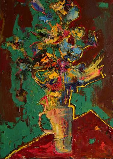 Original Expressionism Floral Paintings by Ihor Melnyk