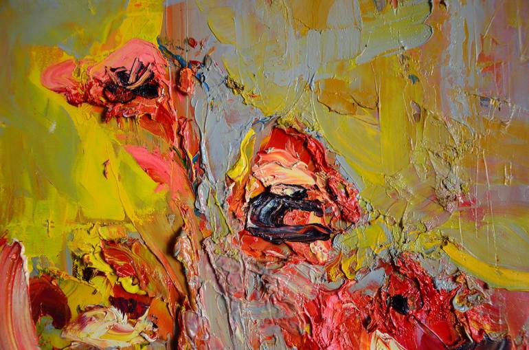 Original Abstract Floral Painting by Ihor Melnyk