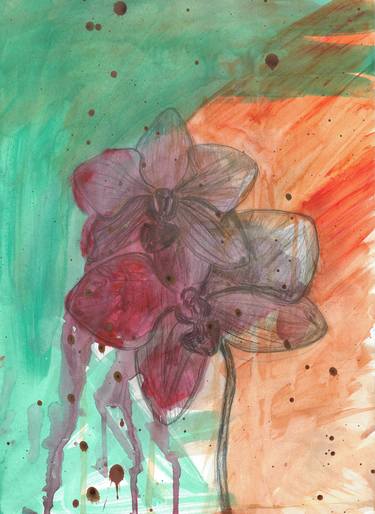 Print of Expressionism Floral Drawings by Josephine Jost