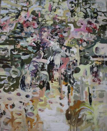 Print of Abstract Expressionism Floral Paintings by Aliona Cotorobai