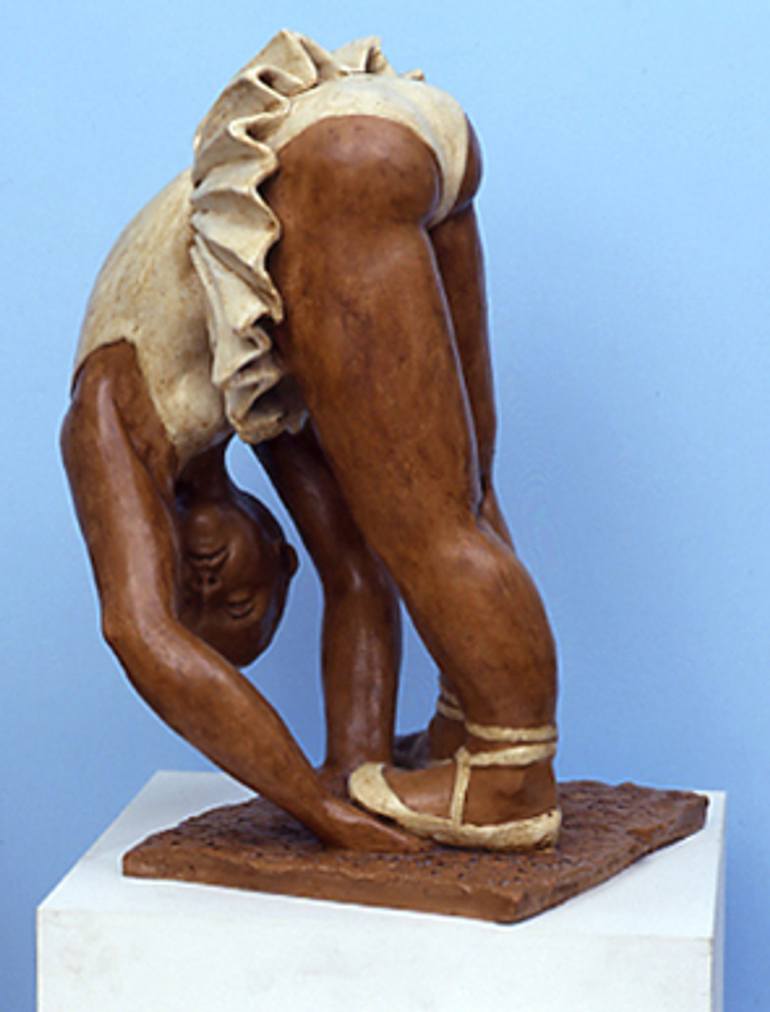 Original Realism People Sculpture by Maria Rosa Muzzi