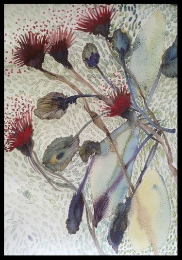 Print of Abstract Botanic Drawings by Mona Eldeeb