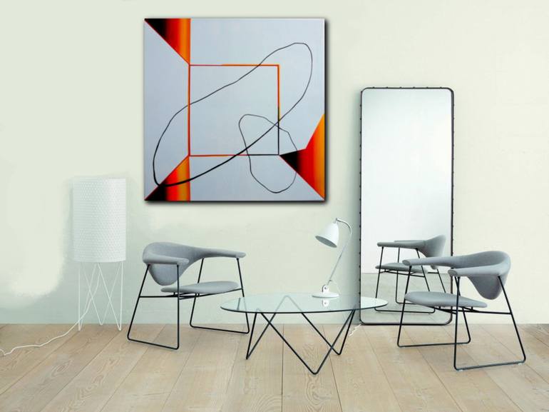 Original Conceptual Abstract Painting by DELAPLACE REMI