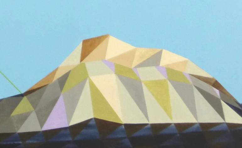 Original Abstract Geometric Painting by Delaplace Remi