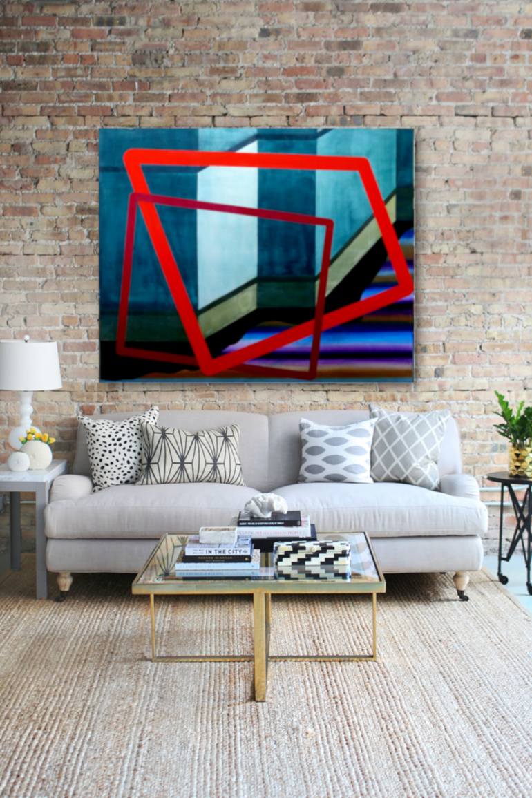 Original Abstract Expressionism Still Life Painting by Delaplace Remi