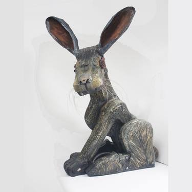 Original Figurative Animal Sculpture by Pamina Stewart