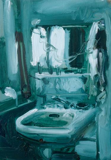 Original Abstract Expressionism Interiors Paintings by Lucas Lelieveld