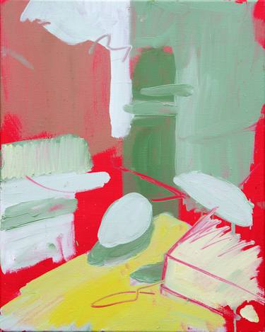 Original Expressionism Interiors Paintings by Lucas Lelieveld