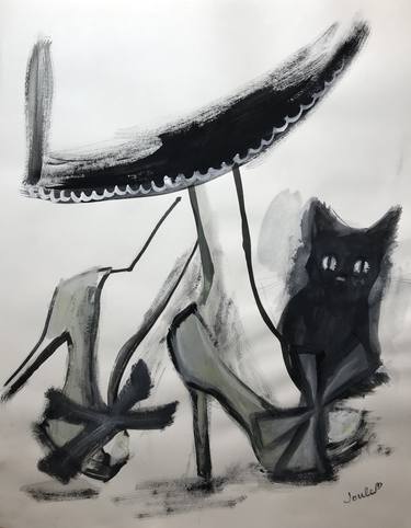 Print of Cats Paintings by Artist JOULE