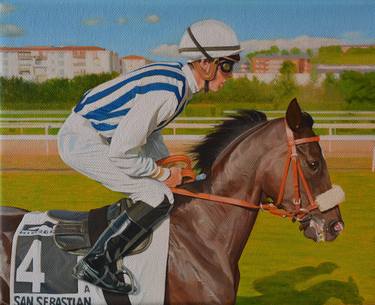 Original Figurative Horse Paintings by Aiert Alonso