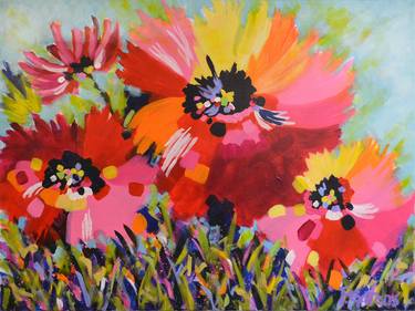 Big Red Poppies (SOLD) thumb