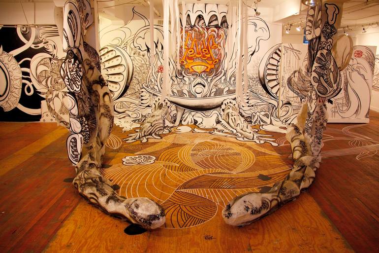 Original Street Art Nature Installation by Paul Santoleri