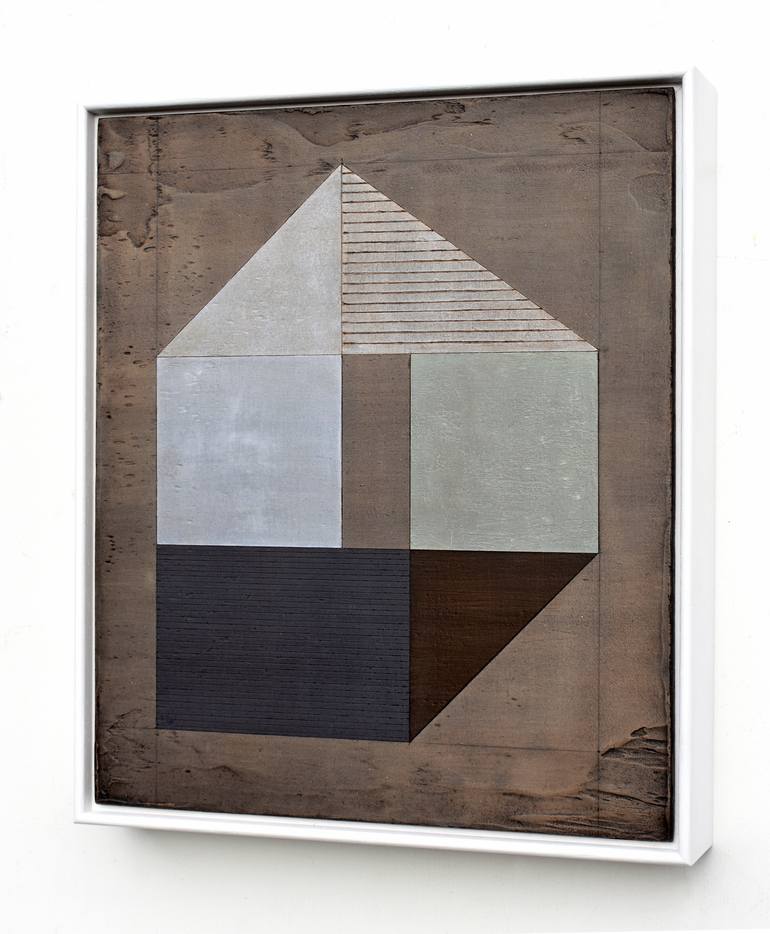 Original Abstract Architecture Painting by Susan Laughton